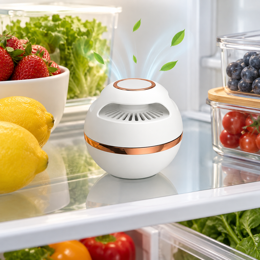 Mini purificator de aer cu ozon pentru frigider, portabil, reîncărcabil USB